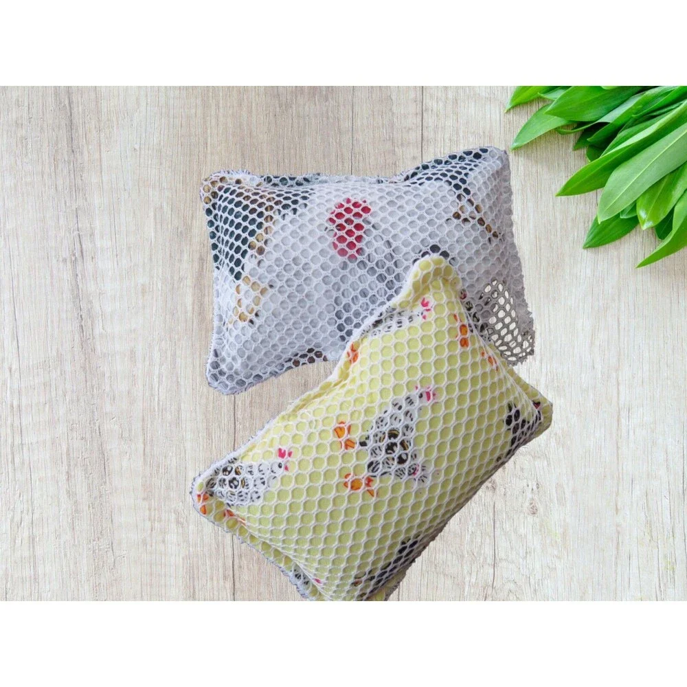 Reusable Sponge Roosters and Chicken Dish Scrubby Set of 2